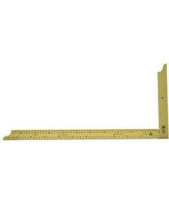 Zimmermannswinkel ohne Anreißlöcher gelb pulverbeschichtet Länge 700 x 300mm