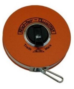 Glasfaser Bandmaß Länge 25 m, mm-Teilung, gelb, Platalkapsel