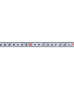 Skalen Maßband von links nach rechts, Breite 13 mm weißlackiert