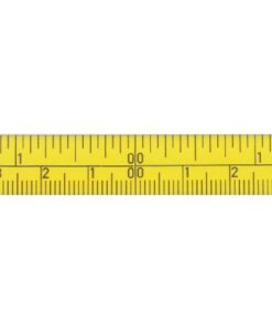 Skalenbandmaß mm und inches von rechts nach links, Breite 13 mm polyamidbeschichtet