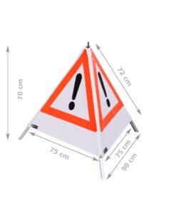 Warnpyramide Faltsignal ohne Beschriftung